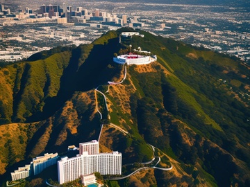 Anh chup Nui Hollywood tren Facebook la gia hinh anh