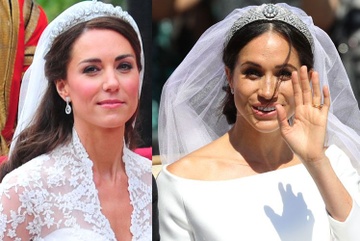 Meghan Markle dien vay cuoi kem noi bat so voi nhung bo vay hoang gia hinh anh