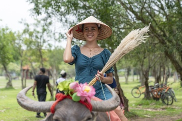 Rop khach den Ninh Binh ngam Tam Coc mua vang hinh anh
