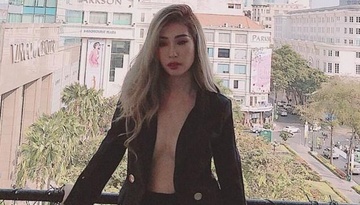 Khong Tu Quynh khong mac noi y, tich cuc khoe voc dang goi cam hinh anh