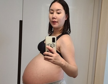 Nu dien vien nang 100 kg, phai ngoi xe lan vi mang thai ba hinh anh
