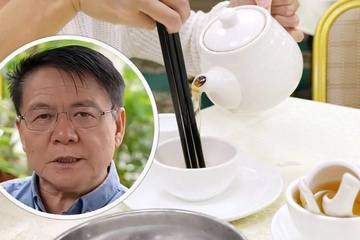 Chiec bat trang nuoc soi tren ban an gay chia re MXH Trung Quoc hinh anh