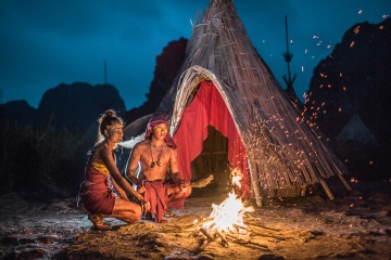Bo anh cuoi theo phong cach tho dan doc dao tai 'dao Dau lau' hinh anh