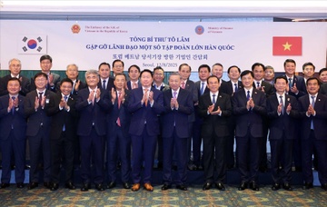 Tổng Bí thư Tô Lâm gặp gỡ lãnh đạo một số tập đoàn lớn của Hàn Quốc
