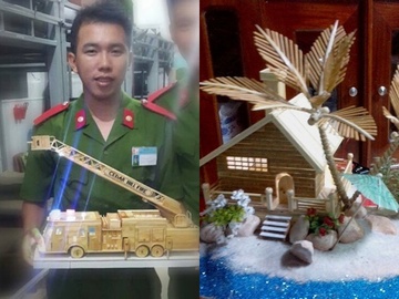 Chang canh sat 9X co biet tai lam oto, biet thu tu que kem hinh anh