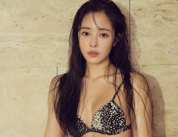 Nu nguoi mau Han co co bung san chac hinh anh