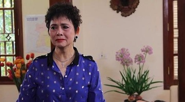 NSND Minh Chau khoc thuong NGND Le Dang Thuc hinh anh