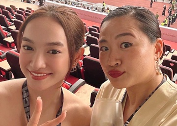Kaity Nguyen va sao Viet di xem concert Anh trai 'say hi' hinh anh