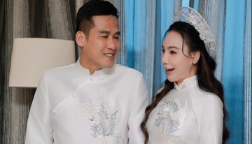 Hồ Quỳnh Hương rạng rỡ bên chồng doanh nhân