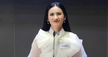 Hoa hau Y Nhi lan toa thong diep ve sach tai Miss World hinh anh