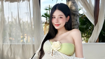 Vo Trong Lan khoe bung bau hinh anh