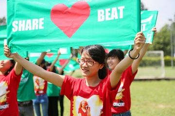 Fan nhay flashmob chao mung liveshow cua My Tam hinh anh