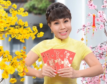 Viet Huong rang ro trong bo anh don xuan hinh anh