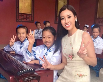 Nhung hinh anh rang ro cua Hoa hau My Linh tai Miss World 2017 hinh anh