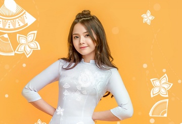 BST ao dai trang lay cam hung tu lang nghe Viet cho nu sinh hinh anh