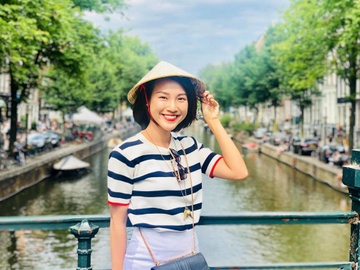 Bi quyet giu lan da luon khoe dep khi di du lich cua Hoang Oanh hinh anh