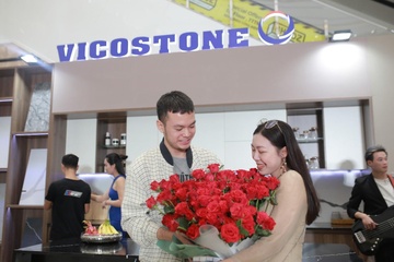 Lan toa thong diep hanh phuc cung Vicostone hinh anh