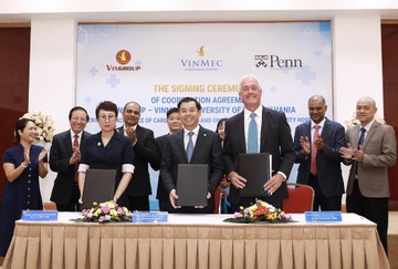 Vinmec bat tay DH Penn My mo trung tam xuat sac ve tim mach, ung buou hinh anh