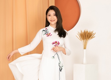Cac mau ao dai mua thu tu thuong hieu Minh Khang hinh anh