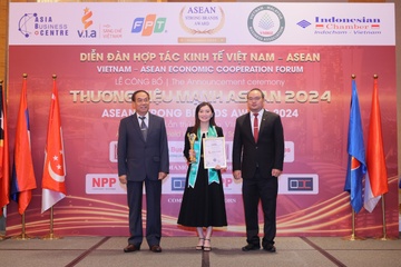 Kim Oanh Group lap hattrick giai thuong tai ASEAN Strong Brands Award hinh anh