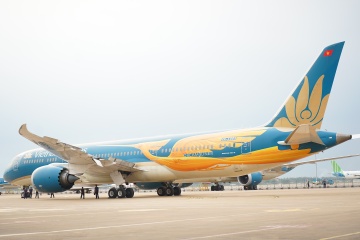 Chim lac - bieu tuong van hoa tren doi canh Vietnam Airlines hinh anh