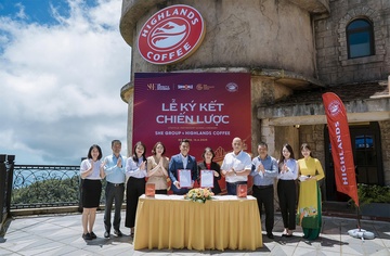 SHE Group va Highlands bat tay, ra mat 6 cua hang cafe trong nam 2025 hinh anh