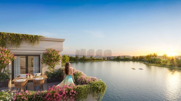 Tiem nang cua villa song lap Vinhomes Green City hinh anh