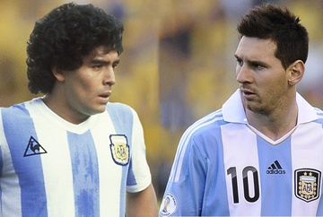 Maradona khong hai long khi Messi bi phat nhe hinh anh