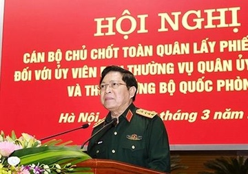To chuc lay phieu tin nhiem Uy vien Thuong vu Quan uy Trung uong hinh anh