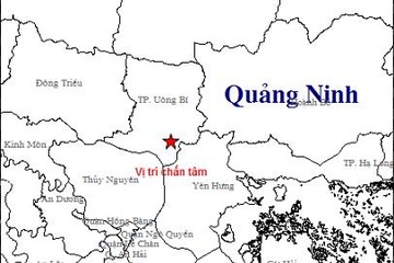Dong dat 3,2 do richter gay rung lac tai Quang Ninh hinh anh