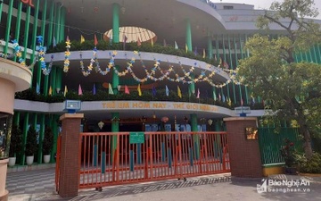 Nhieu truong o Nghe An tu gan mac 'quoc te' de thu hut hoc sinh hinh anh