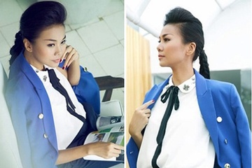 Mac dep nhu Thanh Hang, Hoang Thuy Linh khi troi tro lanh hinh anh