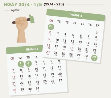 Cong chuc, vien chuc duoc nghi 4 ngay trong dip le 30/4 - 1/5 hinh anh