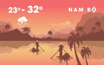 Bac Bo nang truoc bao, Nam Bo mua lon vi ap thap nhiet doi hinh anh