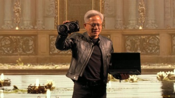 Chiếc máy bí ẩn trên tay CEO Nvidia