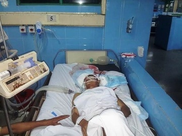 Chay tron ong rung, nam thanh nien nguy kich hinh anh