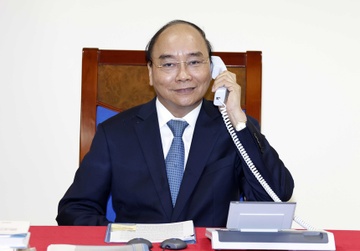 Chu tich nuoc Nguyen Xuan Phuc dien dam voi chu tich Trung Quoc hinh anh