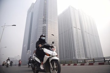 Khi thai dien than dang tac dong manh toi o nhiem o Ha Noi? hinh anh