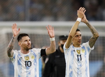 Messi co the tai hop Di Maria o Inter Miami hinh anh