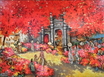 Vui xuan la co tuc tu co nhan truyen lai hinh anh