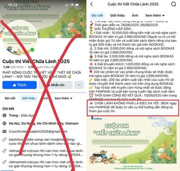 Giả mạo cuộc thi viết, yêu cầu nạn nhân chuyển tiền