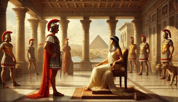 Moi tinh lich su cua nu hoang Cleopatra hinh anh