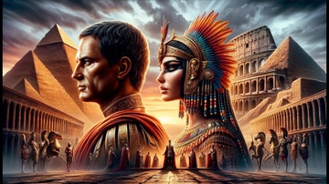 Ceasar lao vao cuoc chien voi nguoi Ai cap de bao ve Cleopatra hinh anh