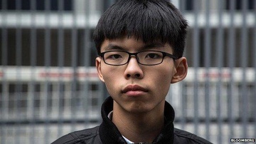 Joshua Wong bi bat giu lai hinh anh