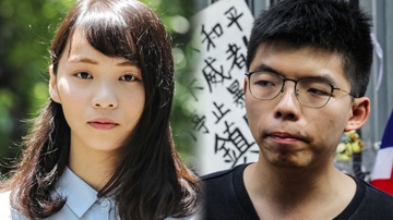 Joshua Wong va Agnes Chow bi tuyen an hinh anh