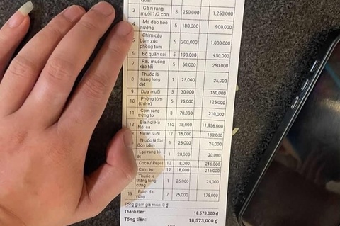 Nha hang len tieng vu 30 khach uong '300 lit bia', hoa don 18 trieu hinh anh