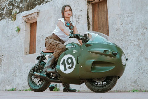 Doc dao Honda Monkey hoa sieu moto trong '7 Vien Ngoc Rong' hinh anh
