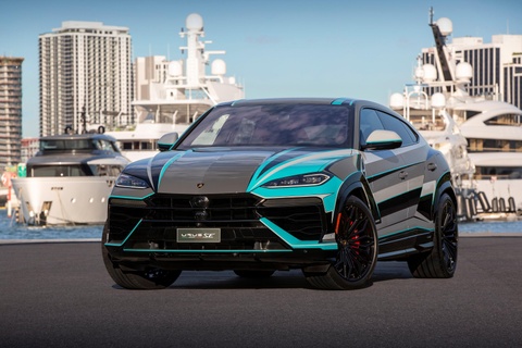 Lamborghini Urus SE mang phong cach Miami doc nhat the gioi hinh anh