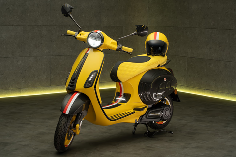 Xe dien Vespa Primavera Elettrica ham ho voi goi do cua Mansory hinh anh