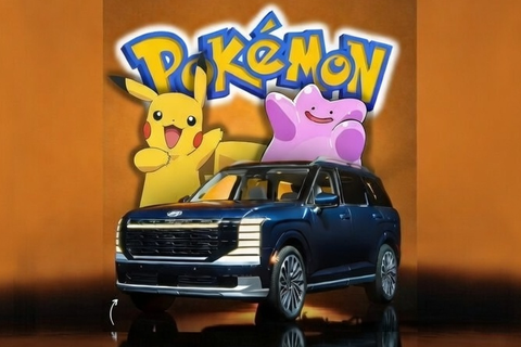 Pokemon bat ngo xuat hien tren giao dien xe Hyundai hinh anh